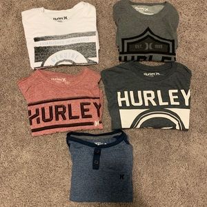 1 LOT of 5 Hurley shirts men’s size L